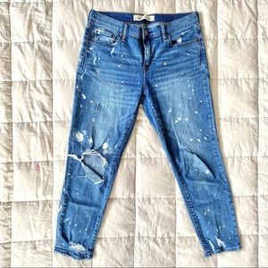 GAP 1969 Best Girlfriend Artsy Paint Crop Jeans